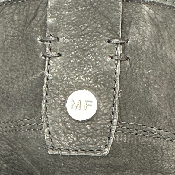 Marc Fisher MFFamous Black Nubuck Leather Mid Calf Boots Booties 10M - Picture 5 of 16